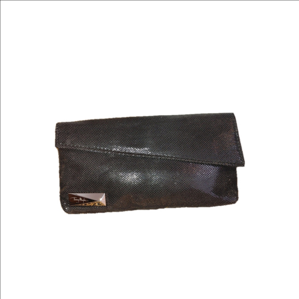 Thierry Mugler Black Clutch Wallet
